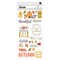 American Crafts Farmstead Harvest Thickers Stickers 46/Pkg-Phrase - Gold Foil Puffy